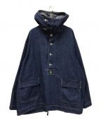 POST O'ALLSポストオーバーオールズ）の古着「blue denim Navy Parka」｜インディゴ