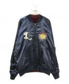 Schottショット）の古着「VELVETEEN SOUVENIR JACKET」｜レッド×ネイビー