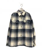 Patagoniaパタゴニア）の古着「Organic Cotton MW Fjord Flannel Shirt」｜ホワイト×ブルー