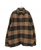 SUPREMEシュプリーム）の古着「Lined Flannel Snap Shirt」｜ブラウン