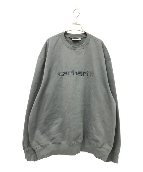 CarHartt（カーハート）CarHartt (カーハート) 刺繍ロゴスウェット グレー サイズ:XXLの古着・服飾アイテム