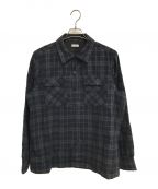 WILLY CHAVARRIAウィリーチャバリア）の古着「MADERA WOOLEN SHIRT」｜グレー×ネイビー