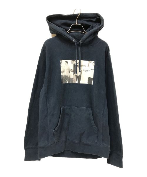 SUPREME（シュプリーム）SUPREME (シュプリーム) Classic Ad Hooded Sweatshirt ネイビー サイズ:Mの古着・服飾アイテム