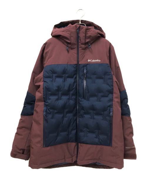 Columbia（コロンビア）Columbia (コロンビア) ワイルド カード II ダウン ジャケット ブラウン×ネイビー サイズ:Lの古着・服飾アイテム