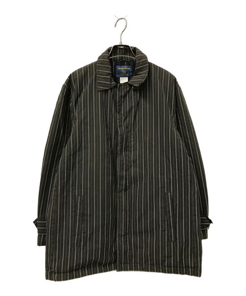 WOOLRICH（ウールリッチ）WOOLRICH (ウールリッチ) ストライプ中綿ジャケット ブラック サイズ:Mの古着・服飾アイテム