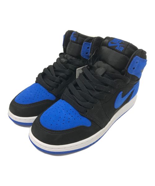 NIKE（ナイキ）NIKE (ナイキ) AIR JORDAN 1 RETRO HIGH OG GS ブルー×ブラック サイズ:23.0㎝ 未使用品の古着・服飾アイテム