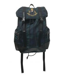 POLO RALPH LAUREN（ポロ・ラルフローレン）の古着「Tartan Backpack」｜グリーン