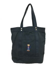 POLO RALPH LAUREN（ポロ・ラルフローレン）の古着「POLOBEAR TOTE BAG」｜ネイビー