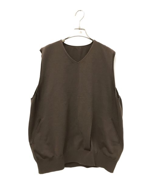 crepuscule（クレプスキュール）crepuscule (クレプスキュール) wholegarment vest ブラウン サイズ:2の古着・服飾アイテム