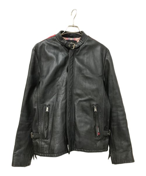 Schott（ショット）Schott (ショット) Classic Racer Jacket ブラック サイズ:Mの古着・服飾アイテム