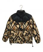 NUMBER (N)INEナンバーナイン）の古着「TRIBAL RIPSTOP DOWN JACKET」｜ブラック×ブラウン