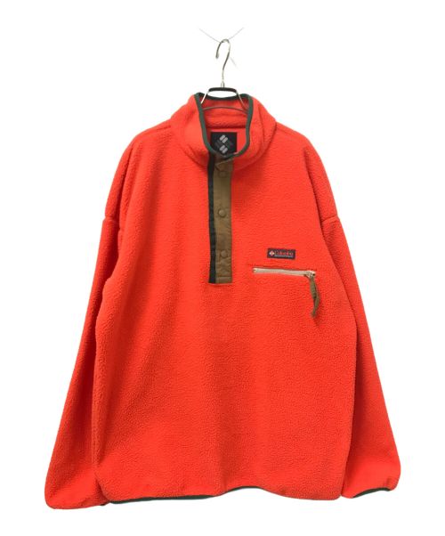 Columbia（コロンビア）Columbia (コロンビア) ヘルベチアハーフスナップフリース オレンジ サイズ:Lの古着・服飾アイテム