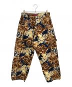 BOX GEARボックスギア）の古着「Hip Hop Bleach Denim Painter Pants」｜ブラウン