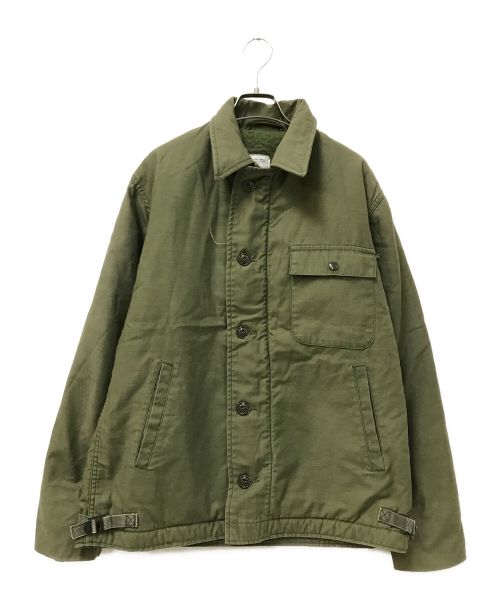 U'S NAVY（ユーエスネイビー）U'S NAVY (ユーエスネイビー) デッキジャケット カーキ サイズ:Mの古着・服飾アイテム