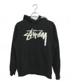 stussyステューシー）の古着「stock rim hoodie」｜ブラック