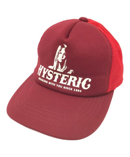 Hysteric Glamour（ヒステリックグラマー）Hysteric Glamour (ヒステリックグラマー) メッシュキャップ レッド サイズ:下記参照の古着・服飾アイテム