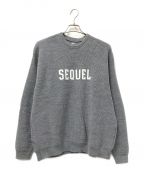 SEQUELシークエル）の古着「LOW GAUGE CREW NECK KNIT」｜グレー