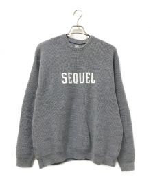 SEQUEL（シークエル）の古着「LOW GAUGE CREW NECK KNIT」｜グレー