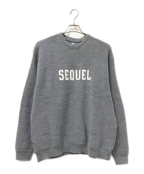 SEQUEL（シークエル）SEQUEL (シークエル) LOW GAUGE CREW NECK KNIT グレー サイズ:Lの古着・服飾アイテム