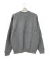 SEQUEL (シークエル) LOW GAUGE CREW NECK KNIT グレー サイズ:L：16000円