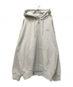 KEBOZケボズ）の古着「BB LOGO SWEAT FULL ZIP HOODIE」｜グレー