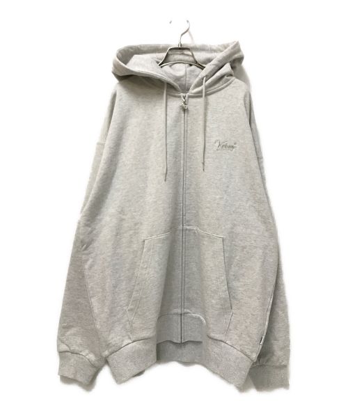 KEBOZ（ケボズ）KEBOZ (ケボズ) BB LOGO SWEAT FULL ZIP HOODIE グレー サイズ:XLの古着・服飾アイテム