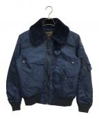 HOUSTONヒューストン）の古着「B-15C FLIGHT JACKET」｜ネイビー