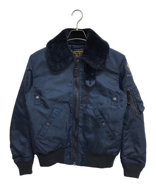 HOUSTON（ヒューストン）HOUSTON (ヒューストン) B-15C FLIGHT JACKET ネイビー サイズ:36の古着・服飾アイテム