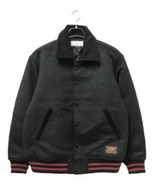 Retro Grade（レトログレード）の古着「MELTON CORDUROY VARSITY JACKET」｜ブラック