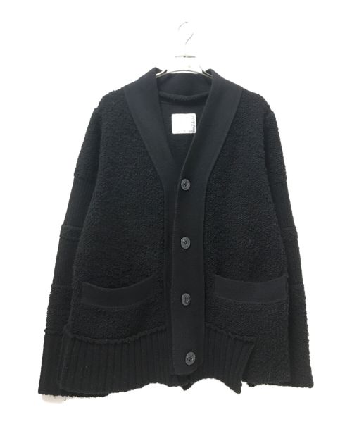 sacai（サカイ）sacai (サカイ) Wool Knit Cardigan ブラック サイズ:3の古着・服飾アイテム