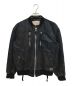 AVIREX（アヴィレックス）の古着「DENIM CUSTOM FLIGHT JACKET」｜ブラック