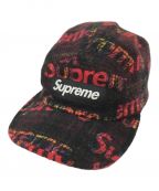 SUPREME×Harris Tweedシュプリーム×ハリスツイード）の古着「Tweed Camp Cap」｜レッド