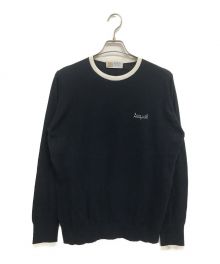 SEQUEL×JOHN SMEDLEY×FRAGMENT DESIGN（シークエル×ジョンスメドレー×フラグメントデザイン）の古着「コットンクルーネックニット」｜ネイビー