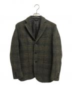 FREAK'S STORE×Harris Tweedフリークスストア×ハリスツイード）の古着「チェックウールジャケット」｜オリーブ