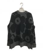 marimekkoマリメッコ）の古着「Unikko/Polkujen knitted pullover」｜ブラック