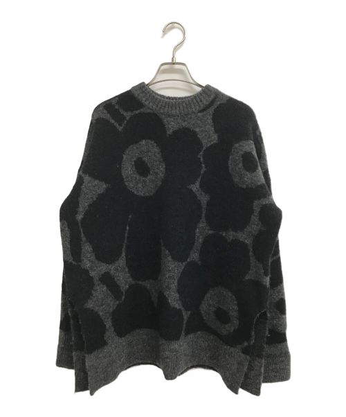 marimekko（マリメッコ）marimekko (マリメッコ) Unikko/Polkujen knitted pullover ブラック サイズ:Sの古着・服飾アイテム