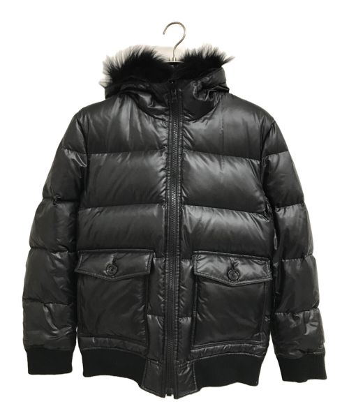 BURBERRY BLACK LABEL（バーバリーブラックレーベル）BURBERRY BLACK LABEL (バーバリーブラックレーベル) リバーシブルダウンジャケット ブラック サイズ:Lの古着・服飾アイテム