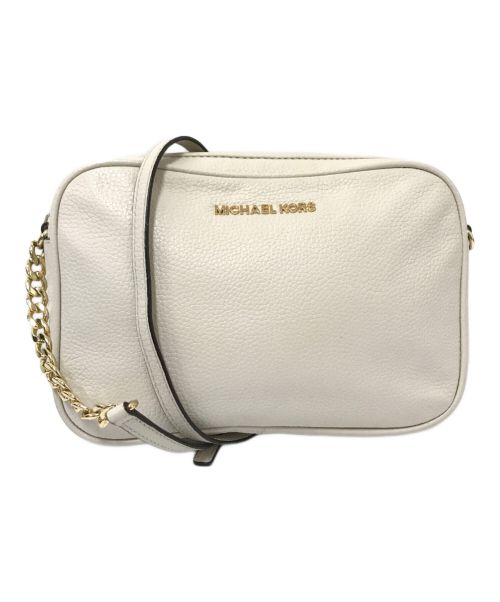 MICHAEL KORS（マイケルコース）MICHAEL KORS (マイケルコース) レザーショルダーバッグ ホワイト サイズ:下記参照の古着・服飾アイテム