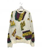 HUFハフ）の古着「paid in full cn L/PULLOVER」｜ベージュ