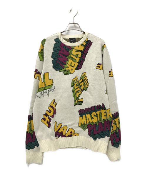 HUF（ハフ）HUF (ハフ) paid in full cn L/PULLOVER ベージュ サイズ:Mの古着・服飾アイテム