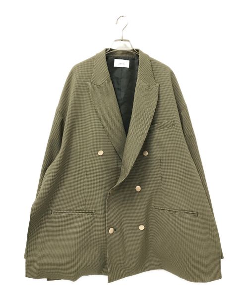 soerte（ソエルテ）soerte (ソエルテ) Oversize 6B assort blazer ブラウン×ブラック サイズ:3の古着・服飾アイテム