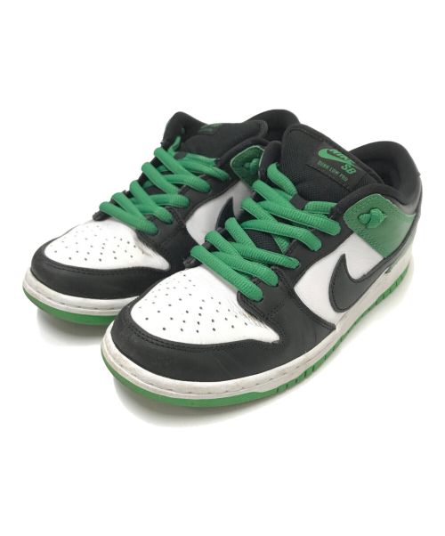 NIKE SB（ナイキエスビー）NIKE SB (ナイキエスビー) DUNK LOW PLO ホワイト×グリーン サイズ:26.5㎝の古着・服飾アイテム