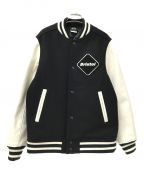 F.C.R.B.エフシーアールビー）の古着「WOOL MELTON STADIUM JACKET」｜ブラック