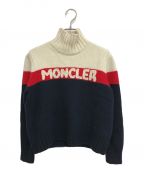 MONCLERモンクレール）の古着「MAGLIONE TRICOT CICLISTA」｜ホワイト×ネイビー