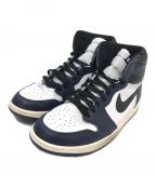 NIKEナイキ）の古着「AIR JORDAN 1 RETRO HIGH OG」｜ホワイト×ネイビー