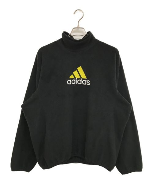 adidas（アディダス）adidas (アディダス) 刺繍ロゴフリーススウェット ブラック サイズ:Mの古着・服飾アイテム