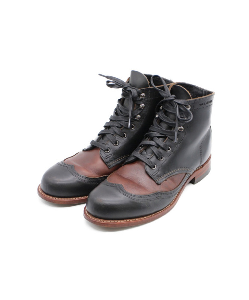 中古 古着通販 Wolverine ウルヴァリン ウィングチップブーツ ブラック サイズ クロムエクセルレザー Two Tone Wingtip Boots ブランド 古着通販 トレファク公式 Trefac Fashion