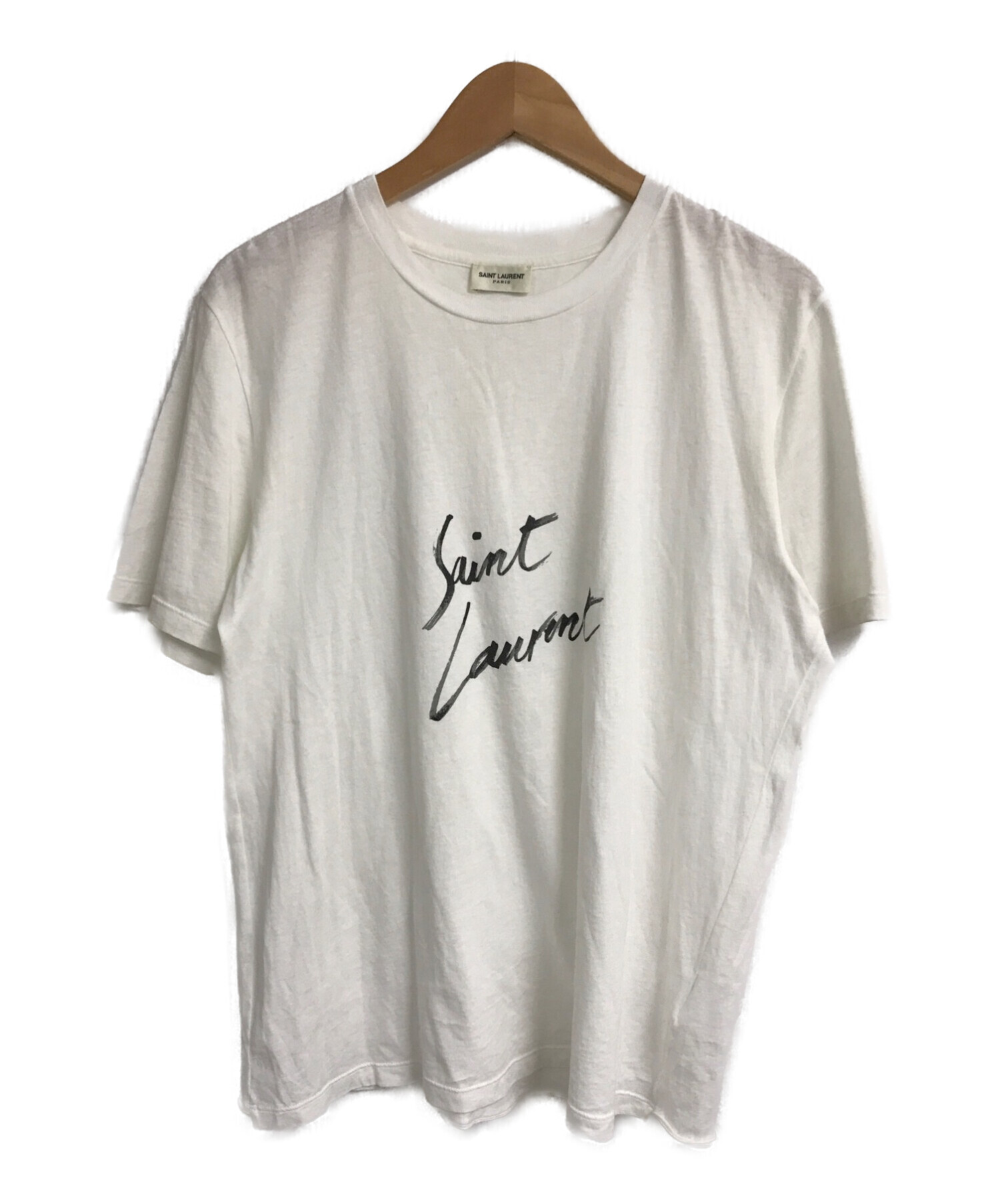 おまけ付】 Saint Laurent サンローラン シグネチャー ロゴ Tシャツ