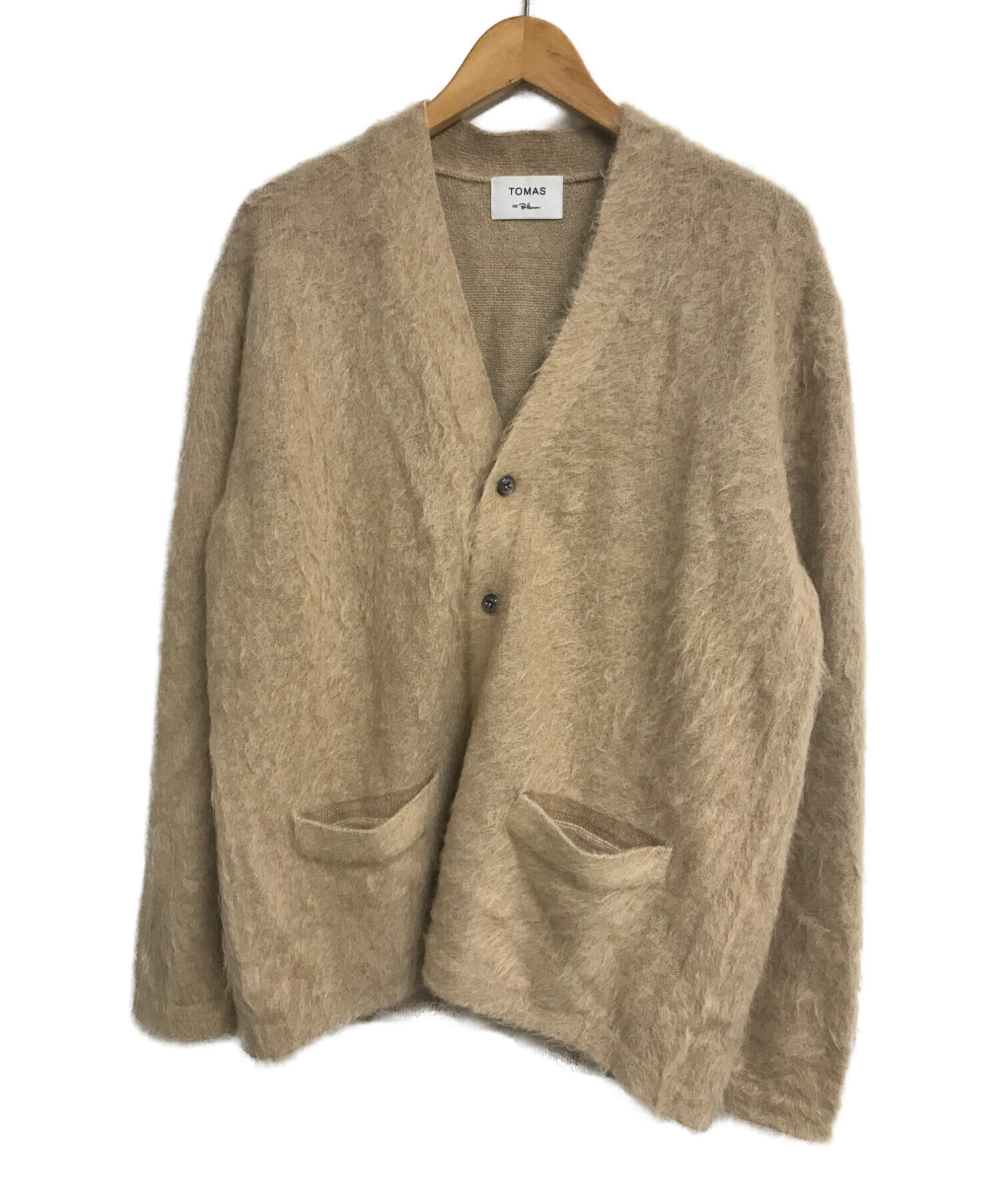 TOMAS FOR Ron Herman (トーマス フォー ロンハーマン) Mohair Cardigan　モヘアカーディガン ベージュ サイズ:S