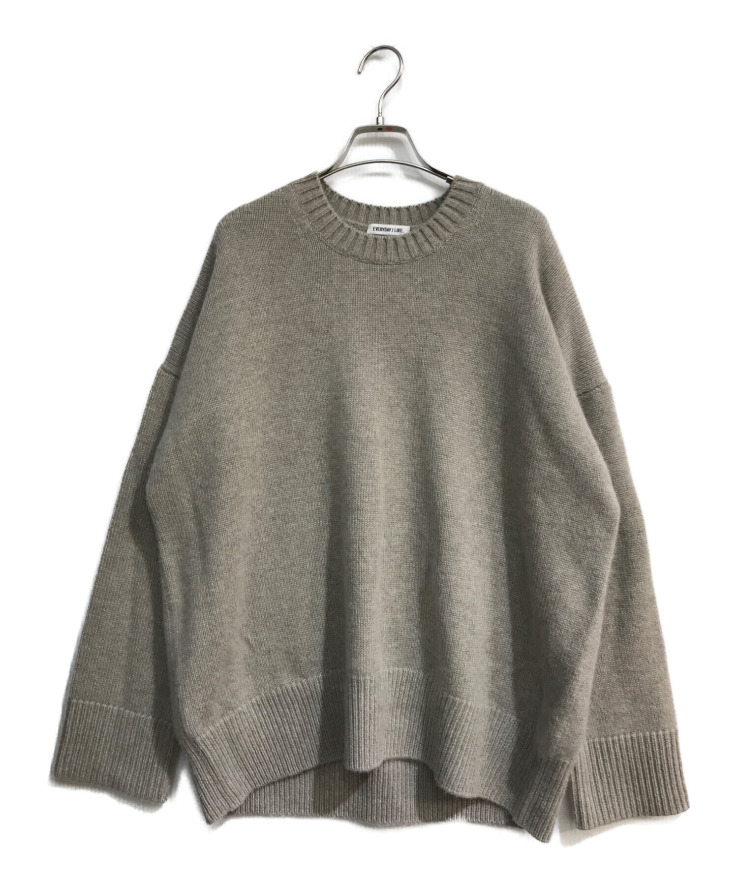 DEUXIEME CLASSE (ドゥーズィエム クラス) Cashmere Oversized プルオーバー　EVERYDAY I LIKE  20080500824030 グレー サイズ:-